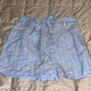 Light Blue/White Stripe Shorts